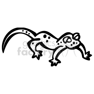 Line drawing of a Lizard