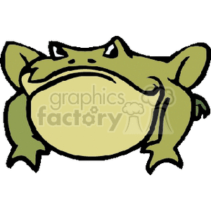   Enormous cartoon bullfrog 