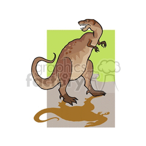 Cartoon Tyrannosaurus Rex Image - Ancient Predator Dinosaur