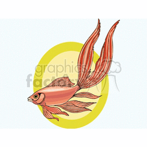 Tropical Exotic Fish Illustration - Elegant Aquatic
