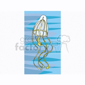 Stylized Squid Illustration - Tropical Marine Life