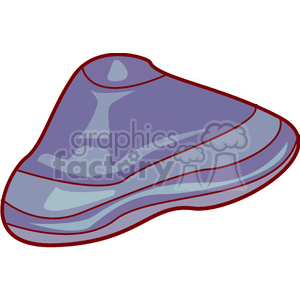 Clipart image of a purple clam in a simple design