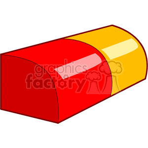 A clipart image of a red and yellow awning, which is attached to the sides of buildings to give you shelter/ shade