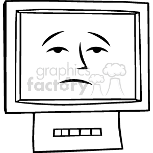 Sad Face Computer