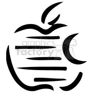 Apple logo outline