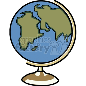 Desktop model of earth