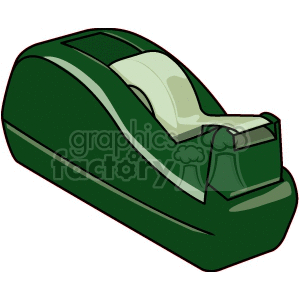 Clipart image of a green tape dispenser.