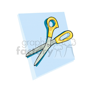 Scissors with Yellow Handles