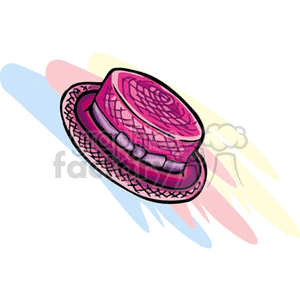 Pink Woven Hat