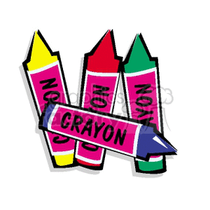 Set of crayons