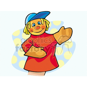 Cheerful Cartoon Puppet