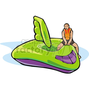 Inflatable Water Ride with Person