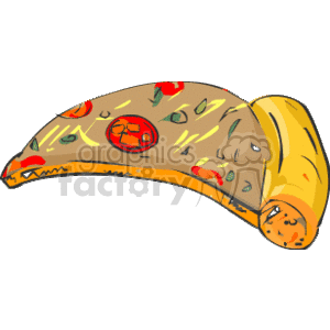 Cartoon Pizza Slice - Food & Drink Illustration