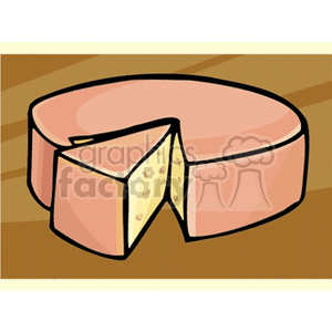 Cartoon Cheese Wheel