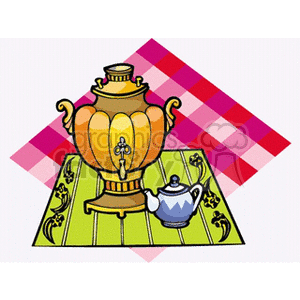 Samovar and Teapot