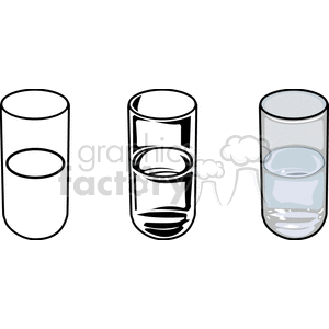 Water Glasses in Different Styles