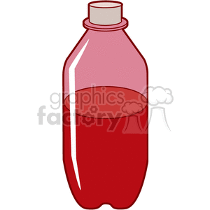 Two-Liter Red Beverage Bottle