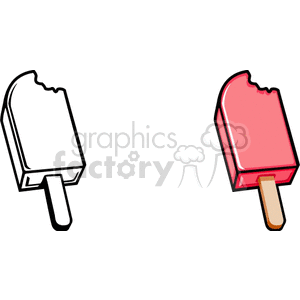 Popsicle with Bite Marks