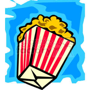 A box of popcorn
