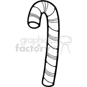 Black and White Candy Cane