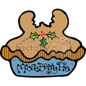 Christmas Moose Berry Pie Image