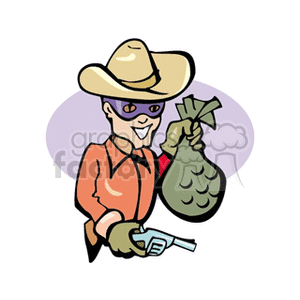 Cartoon Cowboy Bandit Halloween Costume