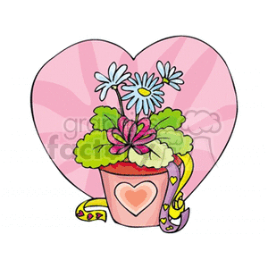 Valentine's Day Heart and Flower