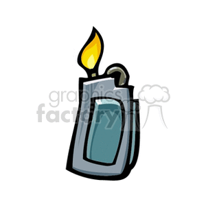 Lighter with Flame