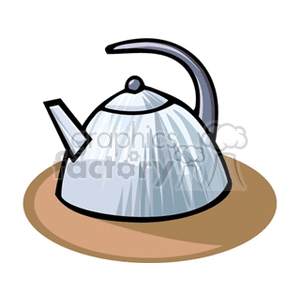 Illustrated Metallic Kettle