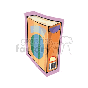 Clipart image of a kitchen cooking powder box with a colorful design.