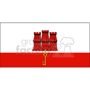 Gibraltar National Flag Image - International Flags