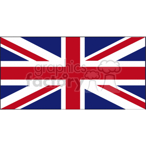 This image features the national flag of the United Kingdom, also known as the Union Jack. The flag consists of a blue field with a red cross surrounded by a white border for England, superimposed on a diagonal red cross with a white background for St. Patrick (Ireland), which itself is superimposed on the Saltire of Saint Andrew for Scotland, which is a diagonal white cross on a blue field.