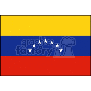 Venezuela Flag Image – Horizontal Tricolor and Stars