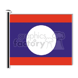 Laos National Flag