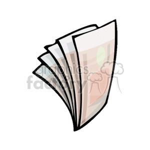 Fanned Out Paper Money Bills