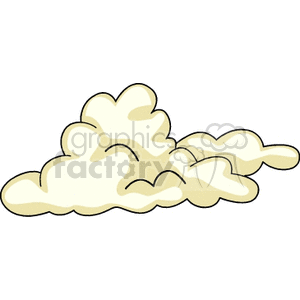 Big cream colored fluffy cloud