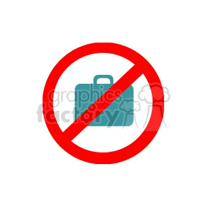 No suitcases or luggage