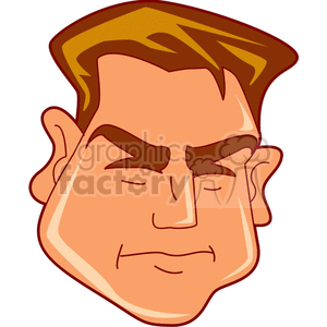 Angry Man Cartoon Face