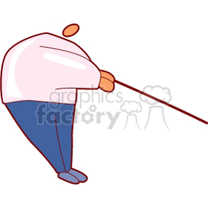 Cartoon Character Pulling Rope