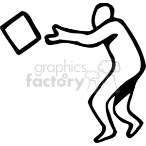 Person Throwing Box