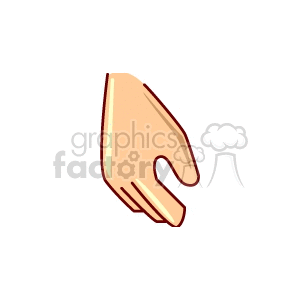 Cartoon Style Human Hand