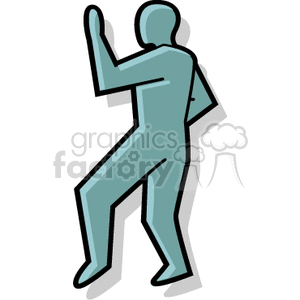 Silhouette of a person in a martial arts stance.