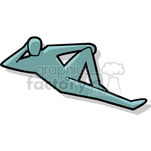 Reclining Person Silhouette