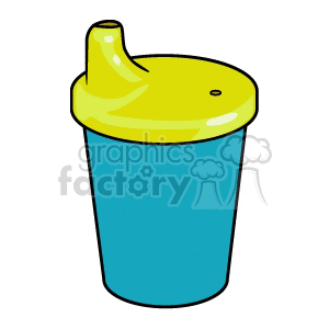 Colorful Sippy Cup Illustration for Babies