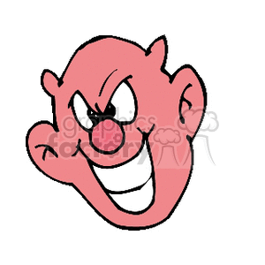 Cartoon Devilish Face