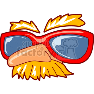 Cartoon Face with Sunglasses and Beard