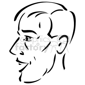 Line Drawing of Person's Profile