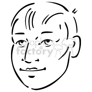   The clipart image shows a simple line drawing of a person