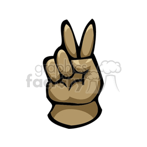 Peace Sign Hand Gesture