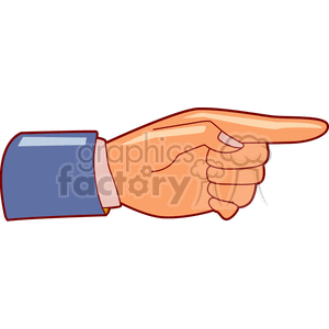 Pointing Hand Cartoon